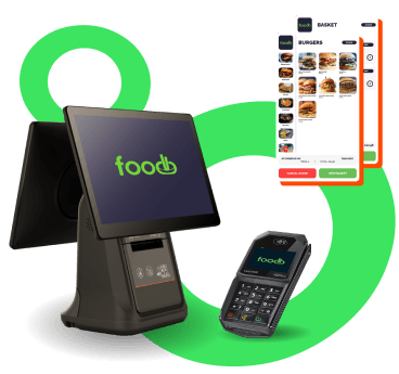 Foodb EPOS checkout system on touchscreen