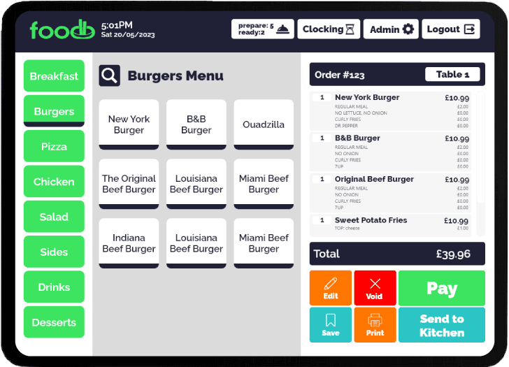 Handheld Ordering